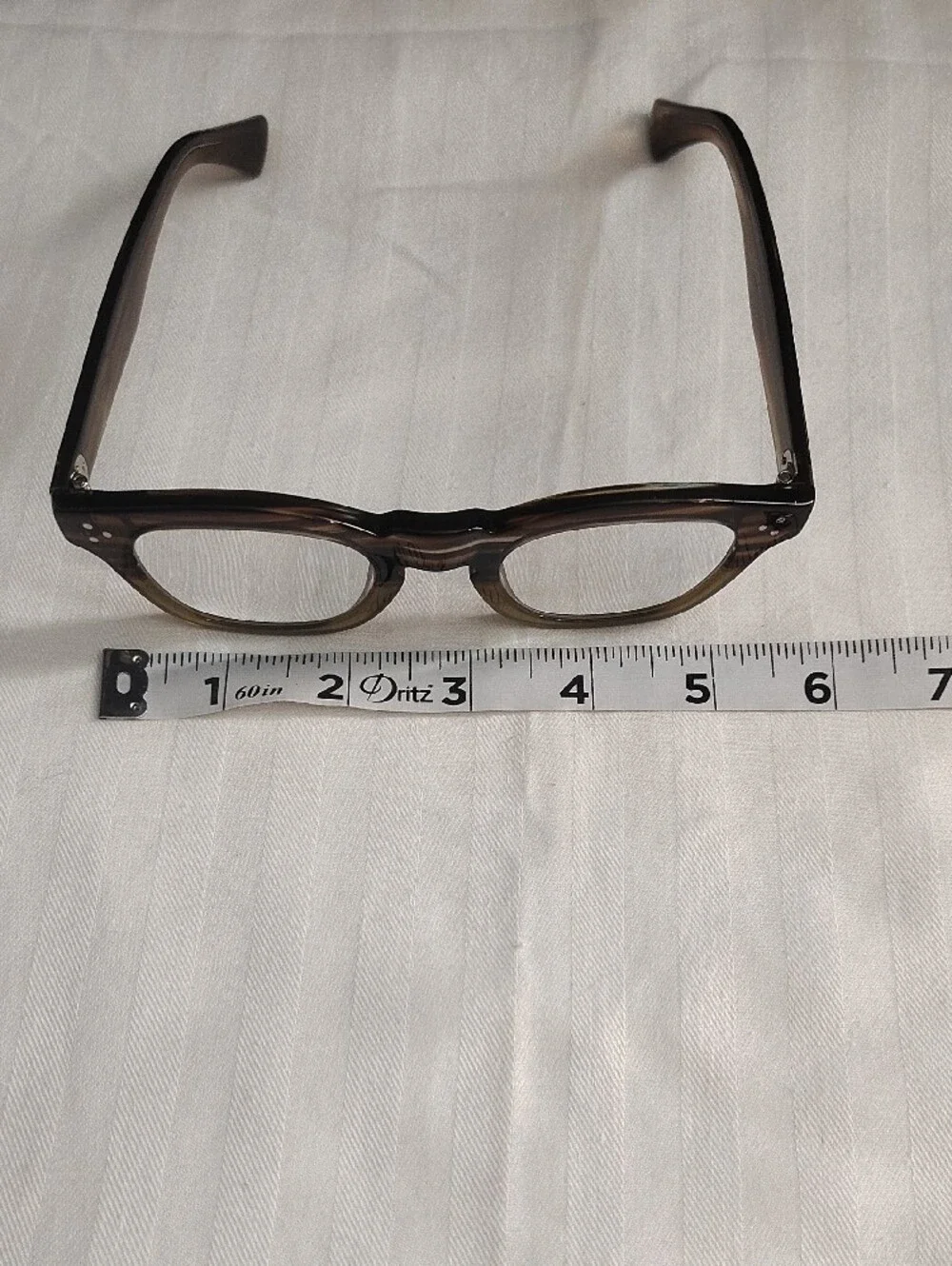 Executive Academia Chunky Green/Tortoise Keyhose Nose Oversized Optical Glasses